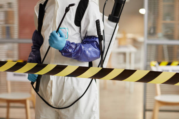 Professional Biohazard technician working in Fishers Island, NY